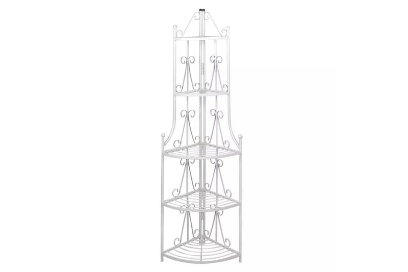 Växthylla vit med 5 hyllor - Vit - Växthylla & växttrappa - Hylla utomhus