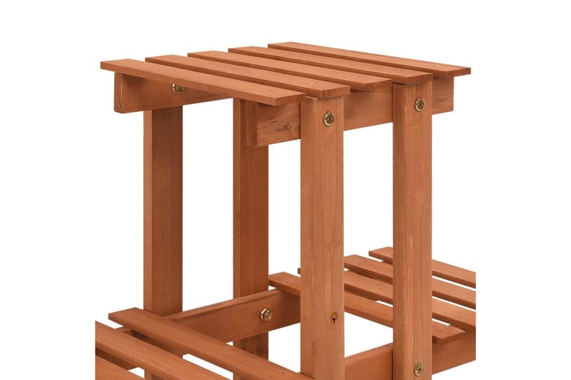 Växtställ 83x25x132 cm granträ - Orange - Utemöbler - Övrigt utemöbler - Tillbehör - Hylla utomhus