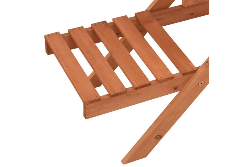 Växtställ 83x25x132 cm granträ - Orange - Utemöbler - Övrigt utemöbler - Tillbehör - Hylla utomhus