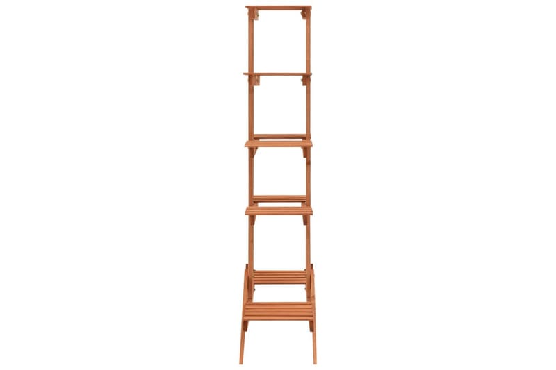 Växtställ 83x25x132 cm granträ - Orange - Utemöbler - Övrigt utemöbler - Tillbehör - Hylla utomhus