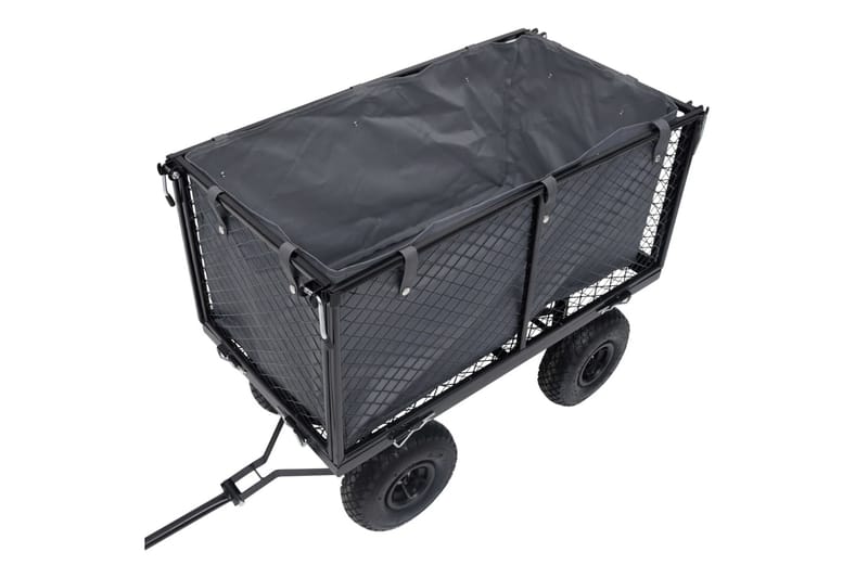Innerfoder till trädgårdsvagn mörkgrå 86x46x41 cm tyg - Grå - Utemöbler - Övrigt utemöbler - Tillbehör - Övriga trädgårdstillbehör