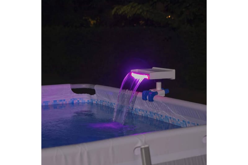 Bestway Vattenfall med LED till pool Flowclear - Vit - Övriga trädgårdstillbehör - Vattenfall damm