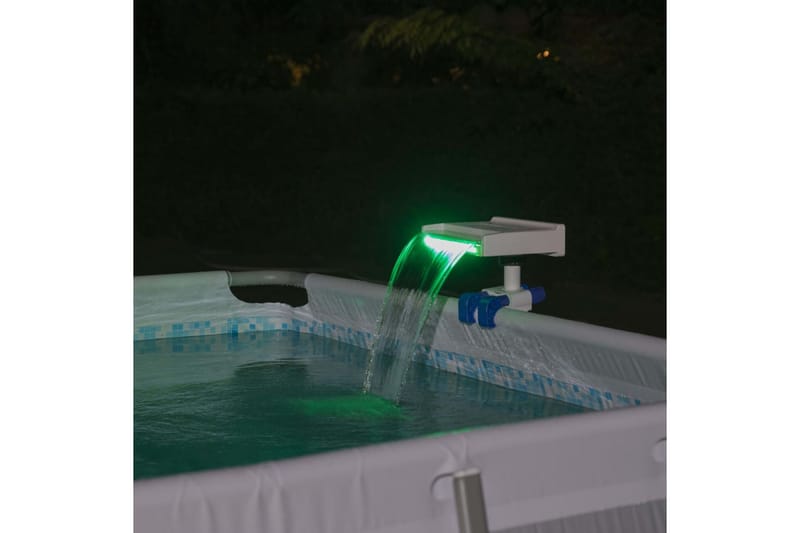 Bestway Vattenfall med LED till pool Flowclear - Vit - Övriga trädgårdstillbehör - Vattenfall damm
