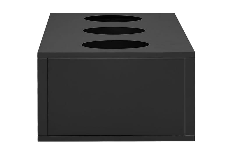 Blomlåda för kontor antracit 90x40x23 cm stål - Grå - Utemöbler - Övrigt utemöbler - Tillbehör - Övriga trädgårdstillbehör
