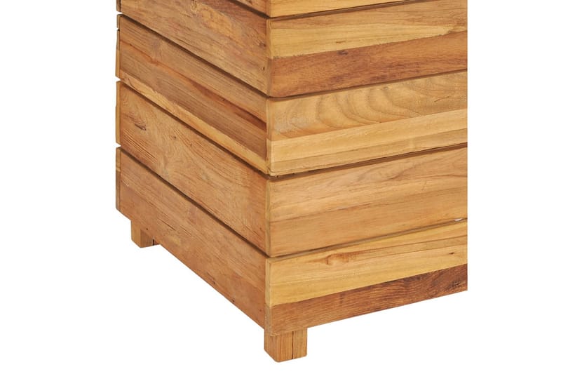 Blomlåda upphöjd 100x40x55 cm återvunnen teak och stål - Brun - Utemöbler - Övrigt utemöbler - Tillbehör - Övriga trädgårdstillbehör