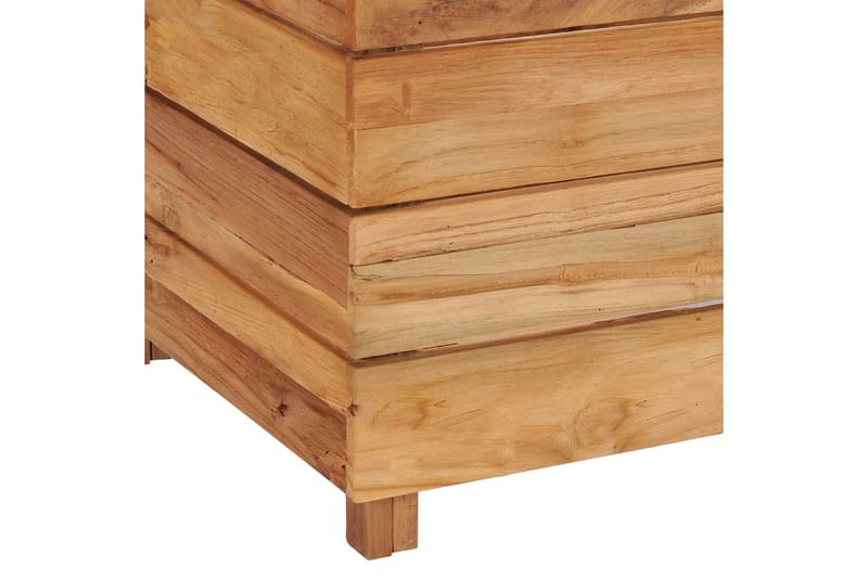 Blomlåda upphöjd 150x40x38 cm återvunnen teak och stål - Brun - Utemöbler - Övrigt utemöbler - Tillbehör - Övriga trädgårdstillbehör