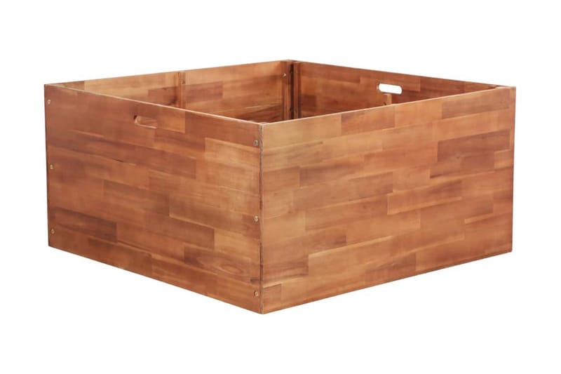 Blomlåda upphöjd akaciaträ 100x100x50 cm - Brun - Utemöbler - Övrigt utemöbler - Tillbehör - Övriga trädgårdstillbehör