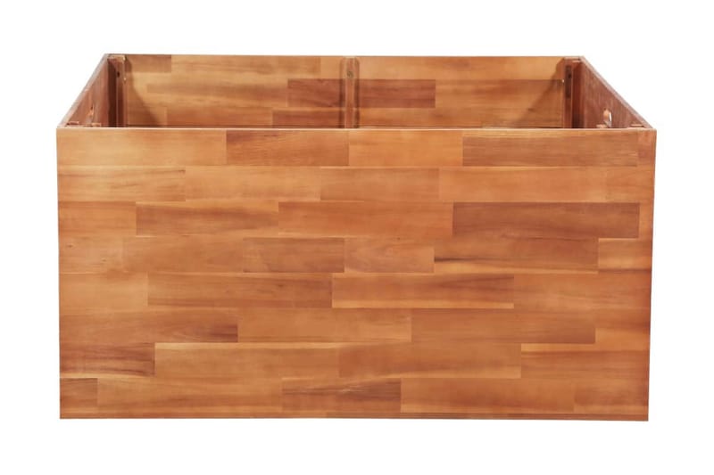 Blomlåda upphöjd akaciaträ 100x100x50 cm - Brun - Utemöbler - Övrigt utemöbler - Tillbehör - Övriga trädgårdstillbehör
