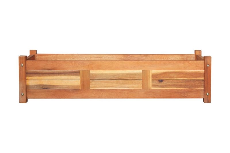 Blomlåda upphöjd akaciaträ 100x30x25 cm - Brun - Utemöbler - Övrigt utemöbler - Tillbehör - Övriga trädg�årdstillbehör