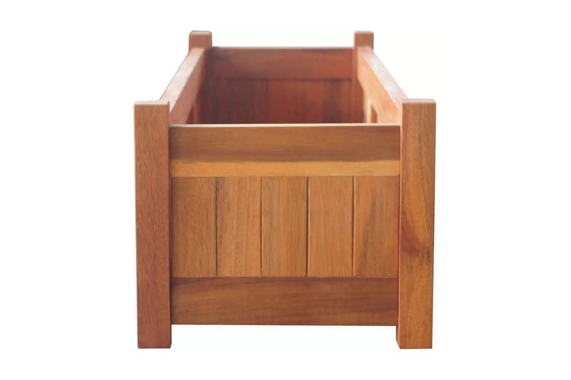 Blomlåda upphöjd akaciaträ 100x30x25 cm - Brun - Utemöbler - Övrigt utemöbler - Tillbehör - Övriga trädgårdstillbehör