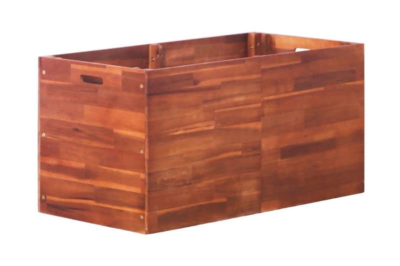 Blomlåda upphöjd akaciaträ 100x50x50 cm - Brun - Utemöbler - Övrigt utemöbler - Tillbehör - Övriga trädgårdstillbehör