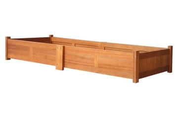 Blomlåda upphöjd akaciaträ 200x50x25 cm - Brun - Utemöbler - Övrigt utemöbler - Tillbehör - Övriga trädgårdstillbehör