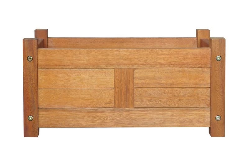 Blomlåda upphöjd akaciaträ 50x25x25 cm - Brun - Utemöbler - �Övrigt utemöbler - Tillbehör - Övriga trädgårdstillbehör