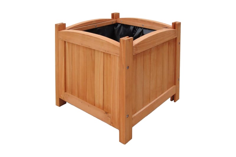 Blomlådor 2 st upphöjda 30x30x30 cm trä - Brun - Utemöbler - Övrigt utemöbler - Tillbehör - Övriga trädgårdstillbehör