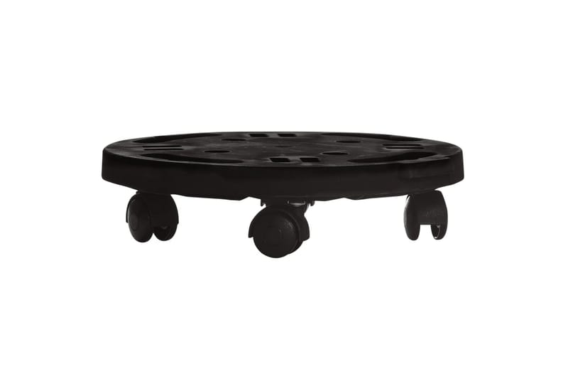 Blomvagn med hjul diameter 30 cm svart 170 kg - Blomlåda - Övriga trädgårdstillbehör