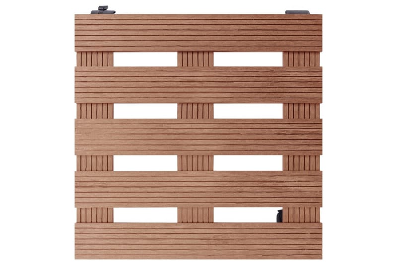 Blomvagnar 2 st brun 30x30x7,5 cm WPC - Brun - Utemöbler - Övrigt utemöbler - Tillbehör - Övriga trädgårdstillbehör