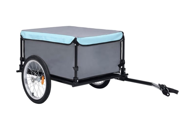 Cykelvagn svart och blå 65 kg - Blå - Övriga trädgårdstillbehör