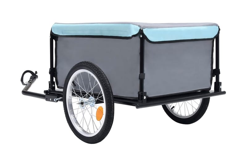 Cykelvagn svart och blå 65 kg - Blå - Övriga trädgårdstillbehör