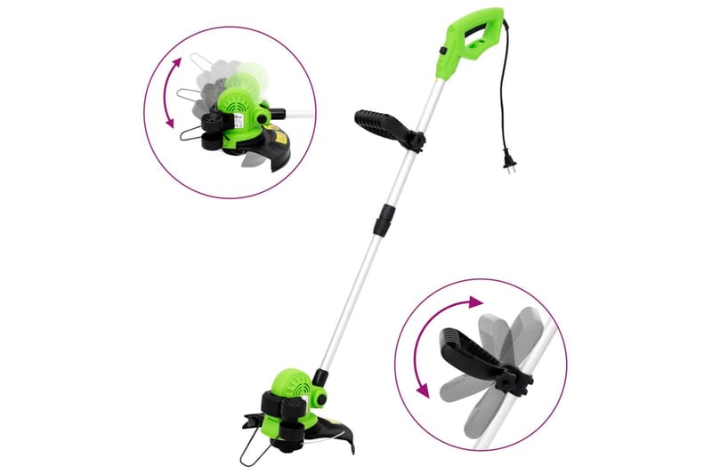 Elektrisk röjsåg 29 cm 550 W - Blå - Utemöbler - Övrigt utemöbler - Tillbehör - Övriga trädgårdstillbehör