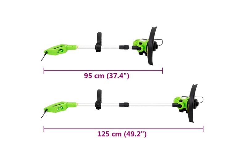 Elektrisk röjsåg 29 cm 550 W - Blå - Utemöbler - Övrigt utemöbler - Tillbehör - Övriga trädgårdstillbehör