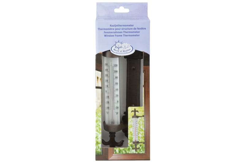 Esschert Design Fönstertermometer gjutjärn - Övriga trädgårdstillbehör - Utomhustermometer