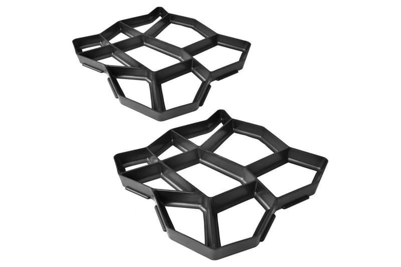 Form för gångväg 42x42x4 cm Set of 2 - Övriga trädgårdstillbehör