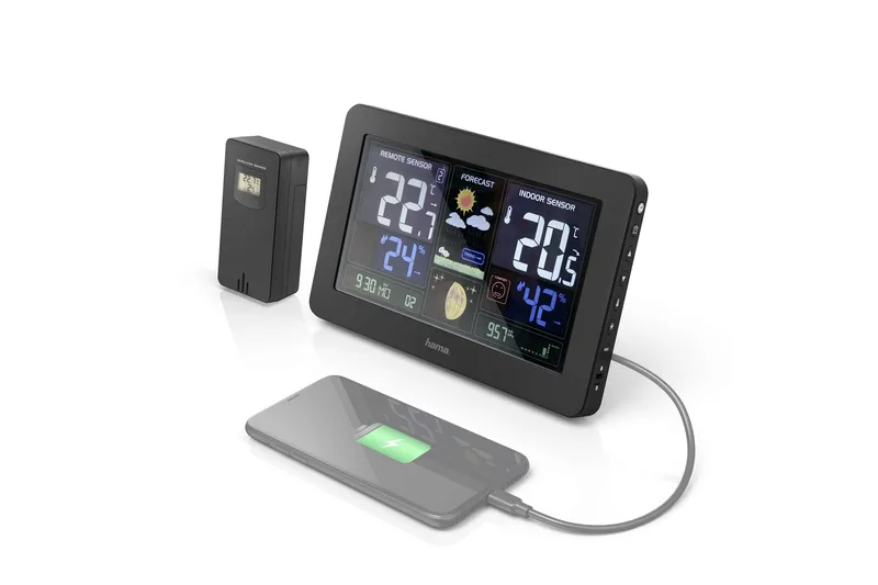 HAMA Väderstation Premium Inkl. USB-laddning - HAMA - Utemöbler - Övrigt utemöbler - Tillbehör - Övriga trädgårdstillbehör