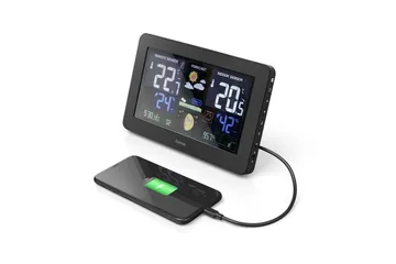 HAMA Väderstation Premium Inkl. USB-laddning - HAMA - Utemöbler - Övrigt utemöbler - Tillbehör - Övriga trädgårdstillbehör