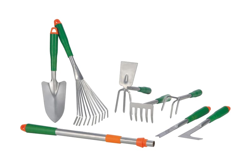 HI Trädgårdsredskap set silver metall - Utemöbler - Övrigt utemöbler - Tillbehör - Övriga trädgårdstillbehör