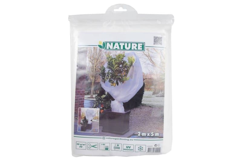 Nature Frostskydd för växter fleece 30 g/m² vit 2x5 m - Vit - Utemöbler - Övrigt utemöbler - Tillbehör - Övriga trädgårdstillbehör