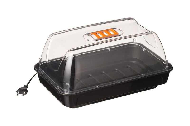 Nature Miniväxthus med värme 38x24x19 cm - Transparent - Utemöbler - Övrigt utemöbler - Tillbehör - Övriga trädgårdstillbehör