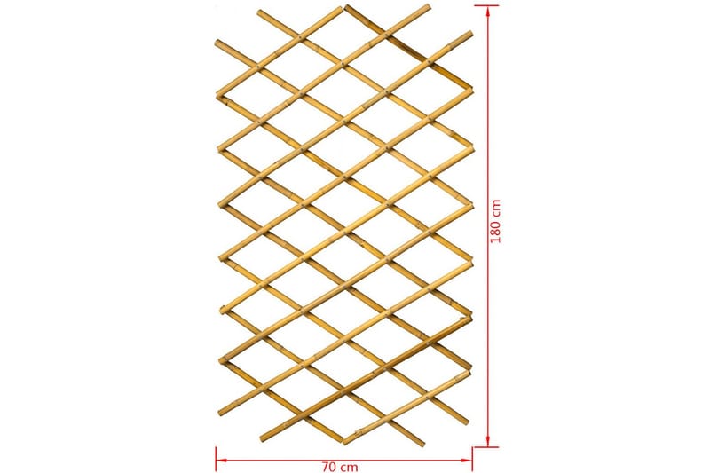 Nature Spaljé trädgård 70x180 cm bambu 6040721 - Brun - Utemöbler - Övrigt utemöbler - Tillbehör - Övriga trädgårdstillbehör