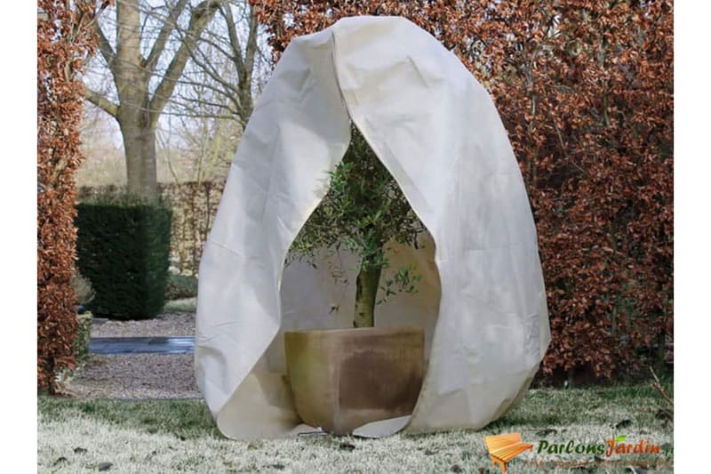 Nature Täckduk fleece med blixtlås 70 g/m² beige 2x2,5 m - Övriga trädgårdstillbehör