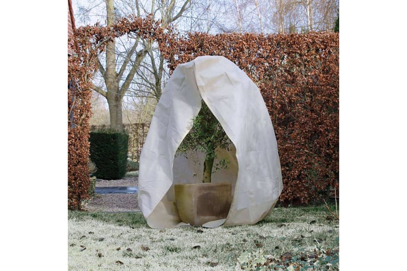Nature Täckduk fleece med blixtlås 70 g/m² beige 2x2,5 m - Övriga trädgårdstillbehör