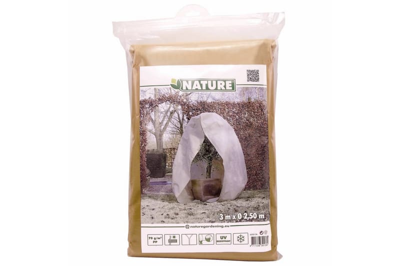 Nature Täckduk fleece med blixtlås 70 g/m² beige 3x2,5x2,5 m - Utemöbler - Övrigt utemöbler - Tillbehör - Övriga trädgårdstillbehör