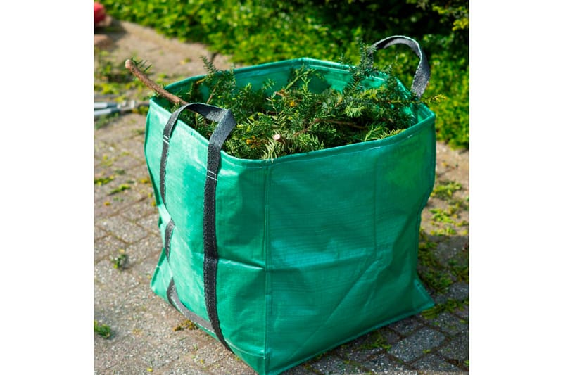 Nature Trädgårdsavfallspåse fyrkantig grön 325 L 6072401 - Övriga trädgårdstillbehör