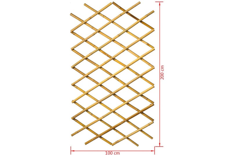 Nature Trädgårdsspaljé 100x200 cm Bambu 6040722 - Brun - Utemöbler - Övrigt utemöbler - Tillbehör - Övriga trädgårdstillbehör