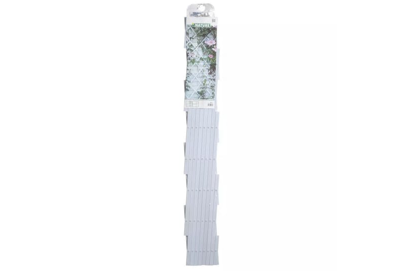 Nature Trädgårdsspaljé 100x200 cm PVC vit 6040703 - Vit - Utemöbler - Övrigt utemöbler - Tillbehör - Övriga trädgårdstillbehör