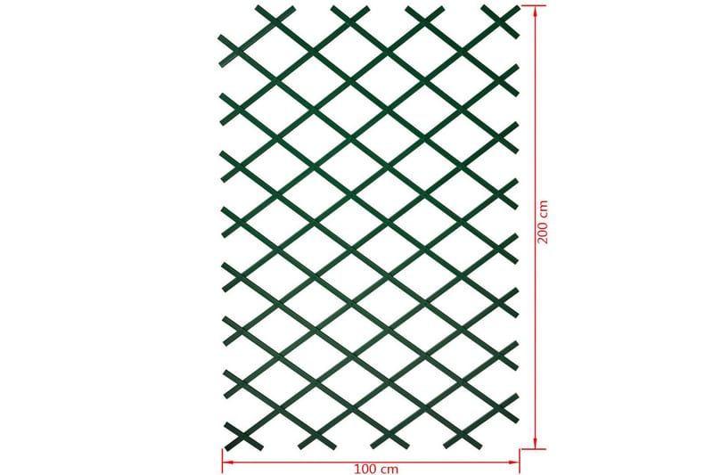 Nature Trädgårdsspaljé 100x200 cm PVC grön 6040704 - Grön - Utemöbler - Övrigt utemöbler - Tillbehör - Övriga trädgårdstillbehör