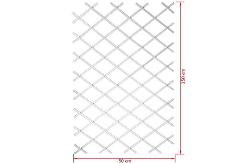Nature Trädgårdsspaljé 50x150 cm PVC vit 6040701 - Vit - Utemöbler - Övrigt utemöbler - Tillbehör - Övriga trädgårdstillbehör