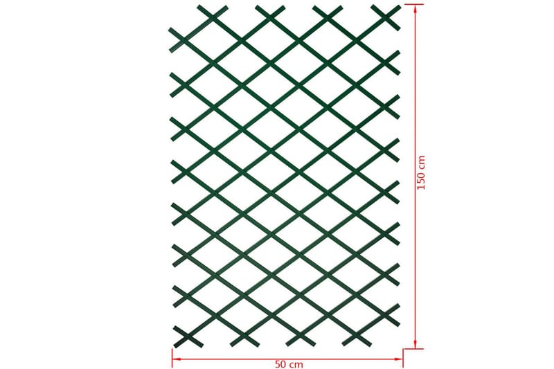 Nature Trädgårdsspaljé 50x150 cm PVC grön 6040702 - Grön - Utemöbler - Övrigt utemöbler - Tillbehör - Övriga trädgårdstillbehör