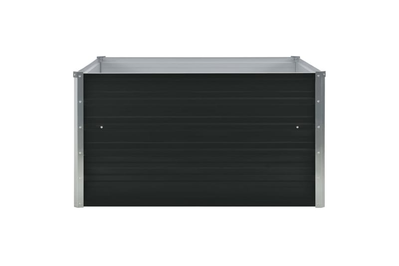 Odlingsl�åda 100x100x45 cm galvaniserat stål antracit - Grå - Utemöbler - Övrigt utemöbler - Tillbehör - Övriga trädgårdstillbehör