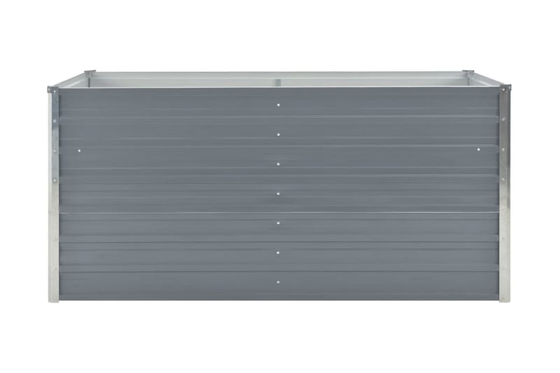 Odlingslåda 160x80x77 cm galvaniserad stål grå - Grå - Utemöbler - Övrigt utemöbler - Tillbehör - Övriga trädgårdstillbehör