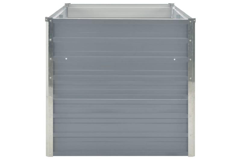 Odlingslåda 160x80x77 cm galvaniserad stål grå - Grå - Utemöbler - Övrigt utemöbler - Tillbehör - Övriga trädgårdstillbehör