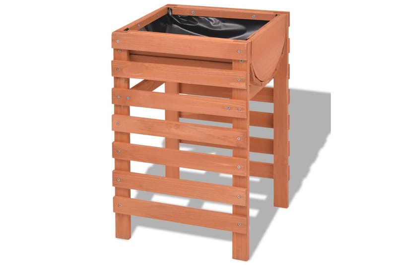 Odlingslåda 38x36x60 cm trä - Beige - Utemöbler - Övrigt utemöbler - Tillbehör - Övriga trädgårdstillbehör