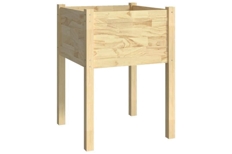 Odlingslåda 50x50x70 cm massiv furu - Brun - Utemöbler - Övrigt utemöbler - Tillbehör - Övriga trädgårdstillbehör