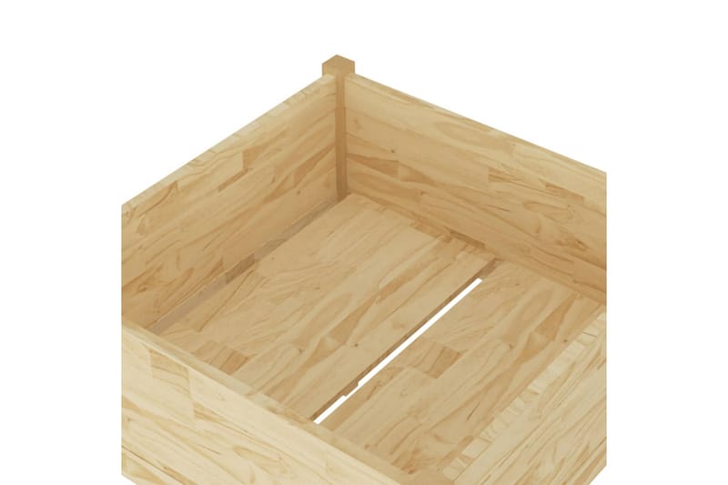 Odlingslåda 70x70x70 cm massiv furu - Brun - Utemöbler - Övrigt utemöbler - Tillbehör - Övriga trädgårdstillbehör
