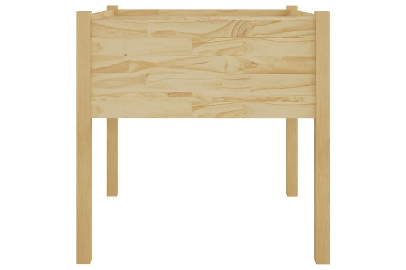 Odlingslåda 70x70x70 cm massiv furu - Brun - Utemöbler - Övrigt utemöbler - Tillbehör - Övriga trädgårdstillbehör
