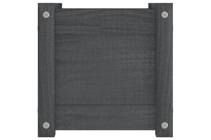 Odlingslåda grå 31x31x31 cm massiv furu - Grå - Utemöbler - Övrigt utemöbler - Tillbehör - Övriga trädgårdstillbehör