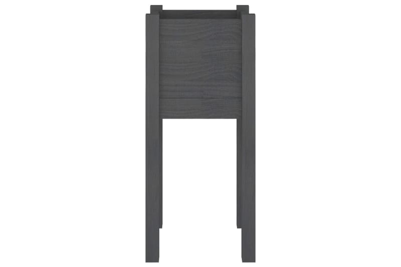 Odlingslåda grå 31x31x70 cm massiv furu - Grå - Utemöbler - Övrigt utemöbler - Tillbehör - Övriga trädgårdstillbehör